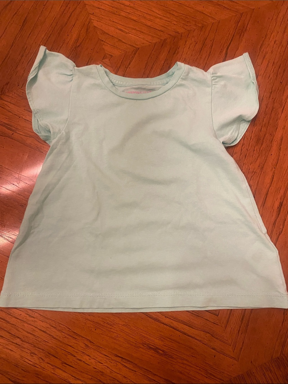 J. Crew Girls Short Sleeve Ruffle Tee in Mint